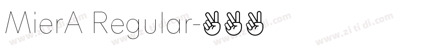 MierA Regular字体转换